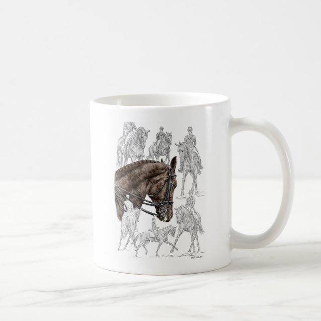 Collected Dressage Horses FEI Coffee Mug (Right)