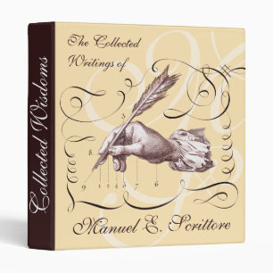 Collected Writings - Antique Calligraphy Notebook Binder