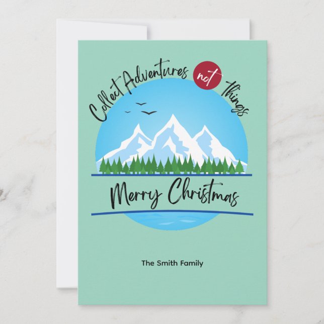 Collecter les aventures Carte de Noël (Devant)