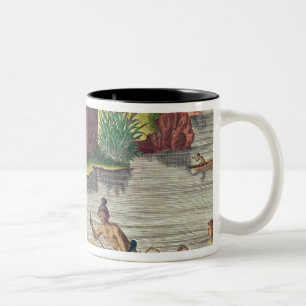 Collecting Crops for the Communal Storehouse Two-Tone Coffee Mug