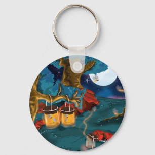 Collecting Fireflies Keychain