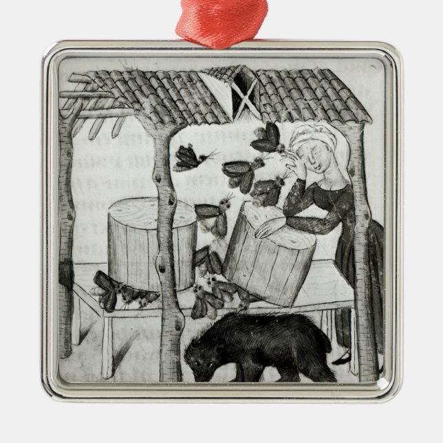 Collecting Honey Metal Ornament (Front)