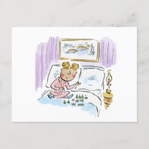 Collecting Hotel Toiletries Postcard