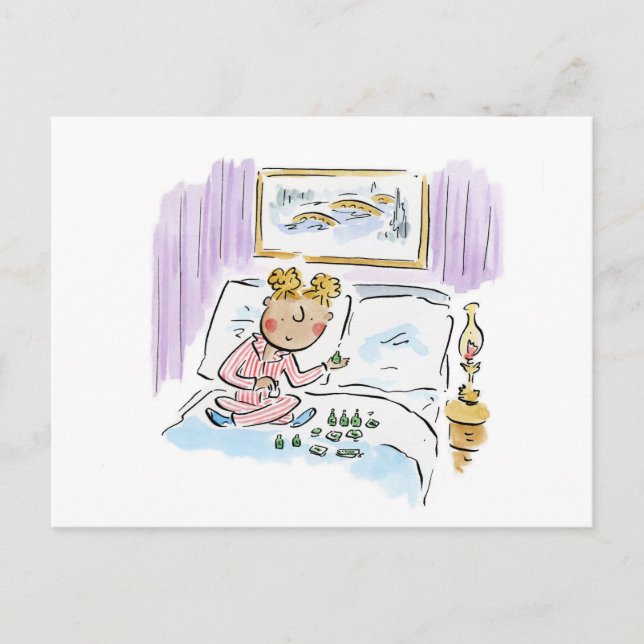 Collecting Hotel Toiletries Postcard (Front)