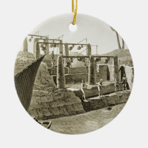 Collecting Water from the Nile, plate 6 from Volum Ceramic Ornament