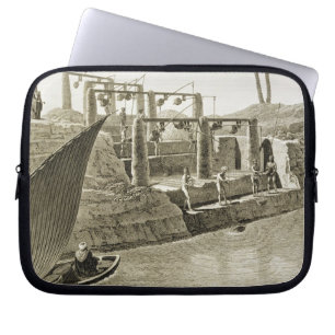 Collecting Water from the Nile, plate 6 from Volum Laptop Sleeve