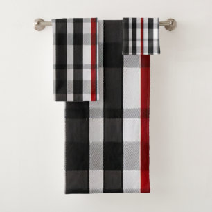Collection Abstraite Red Black Plaid