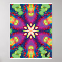 Collection cinétique Juju Poster Kaleidoscope