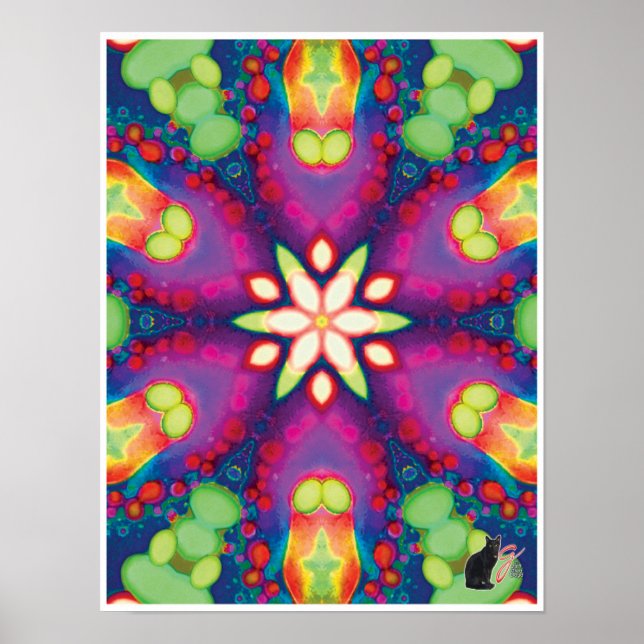 Collection cinétique Juju Poster Kaleidoscope (Devant)