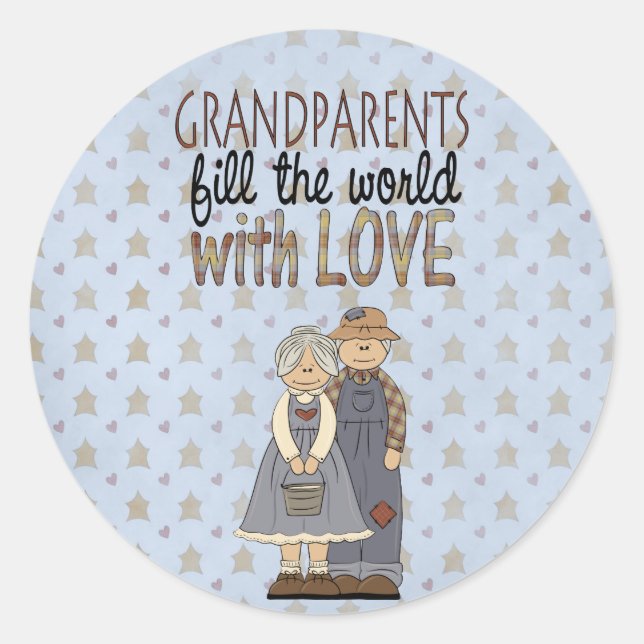 Collection Country Grand-parents Aimer Stickers (Devant)