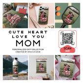Cute HEART LOVE YOU MOM Mother's Day Photo Coffee Mug