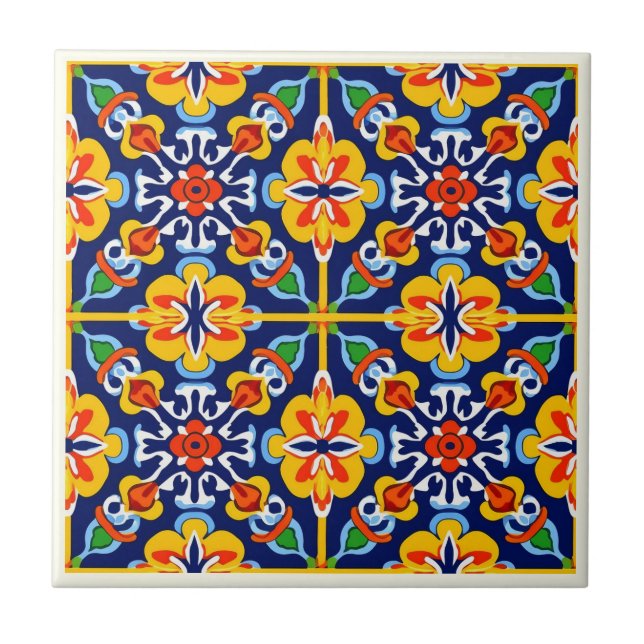 Collection de carreaux en céramique Talavera mexic (Devant)