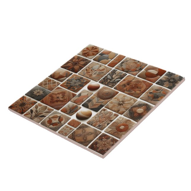 Collection de carreaux en terre décorative (Côté)