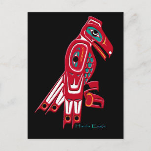 COLLECTION DE CARTE POSTALE HAIDA EAGLE