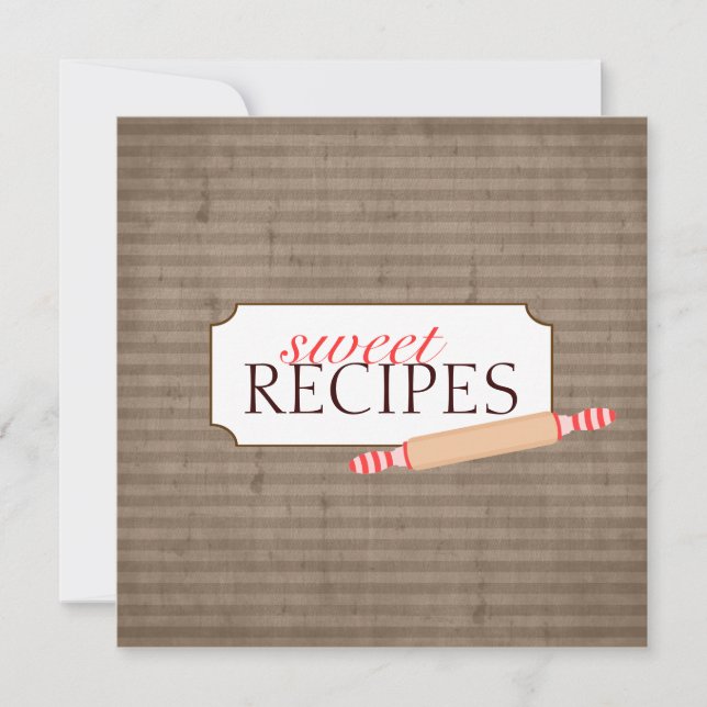 Collection de cartes de commerce de recettes sucré (Devant)