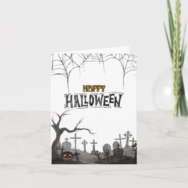 Collection de cartes de voeux Halloween - Éffrayan (Devant)
