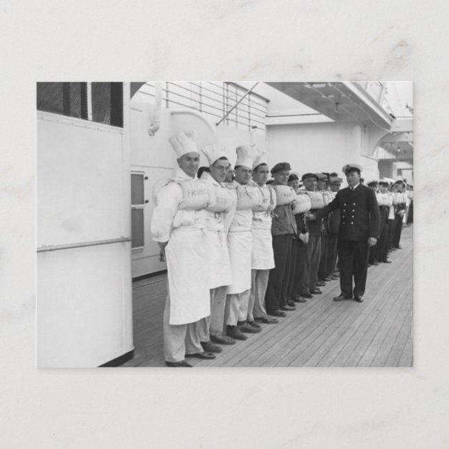 Collection de cartes postales RMS Queen Mary (Devant)