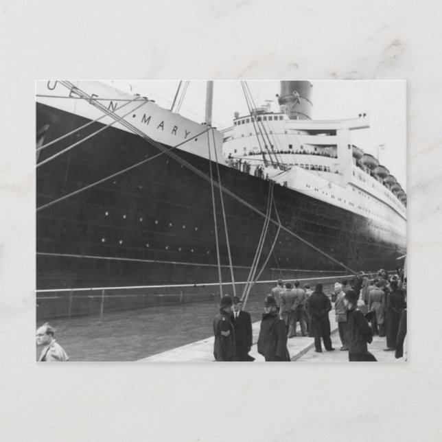 Collection de cartes postales RMS Queen Mary (Devant)