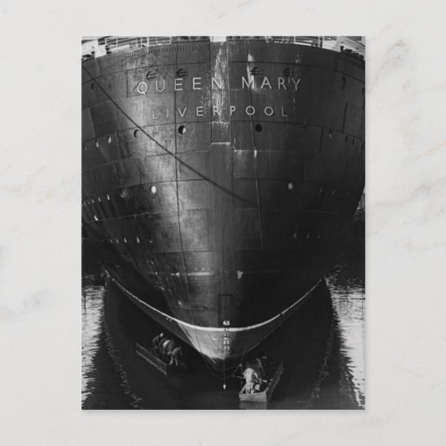 Collection de cartes postales RMS Queen Mary (Devant)