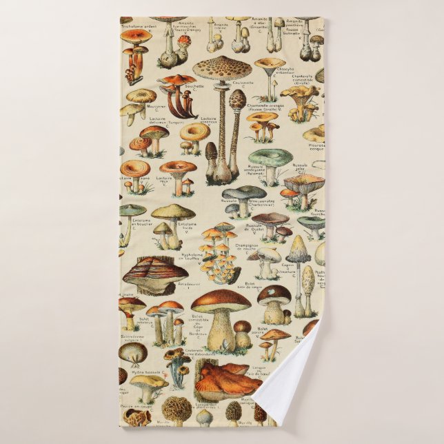 Collection de champignons  (Serviette de bain)