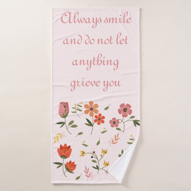 collection de fleurs (Serviette de bain)