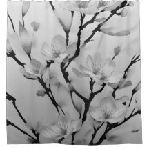 Collection de fleurs d'hiver Rideau de douche