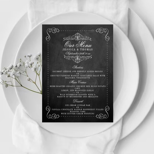 Collection de Mariages de tableau de bord - Menus (Créateur téléchargé)