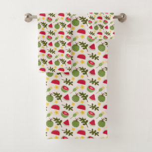 Collection de Motifs de paniers de fruits - pastèq