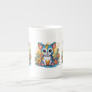 Collection de mugs en porcelaine de bone de qualit