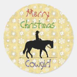 Collection de Noël Autocollants Cheval