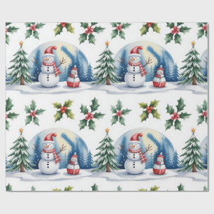 Collection de papier cadeau de Noël festif