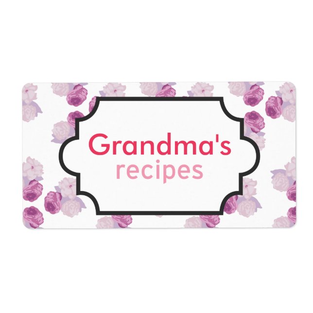 Collection de recettes de fleurs violettes (Devant)