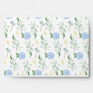 Collection Enveloppe Bleue Florale