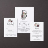 Floral Romance Wedding Welcome Square Sticker (Personalise this independent creator's collection.)