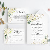 Greenery White Rose Floral Wedding Favour Thank Yo Gift Tags