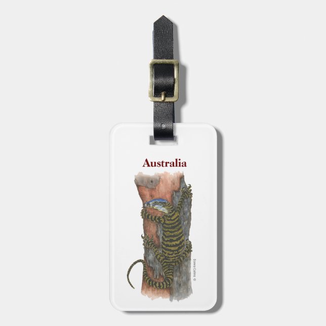 Collection Lizard Luggage Tag (Front Vertical)
