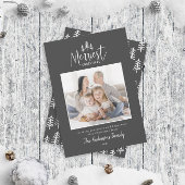 Merriest Christmas photo rustic farmhouse holiday Gift Tags