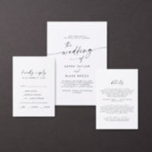 Modern Script Fish Menu Option Place Cards (Personalise this independent creator's collection.)