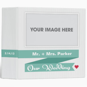 Collection moderne de ruban de classeur de mariage