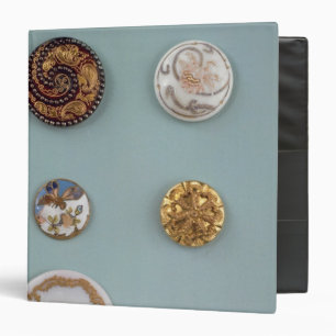 Collection of buttons binder