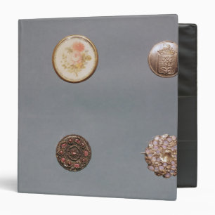 Collection of buttons binder