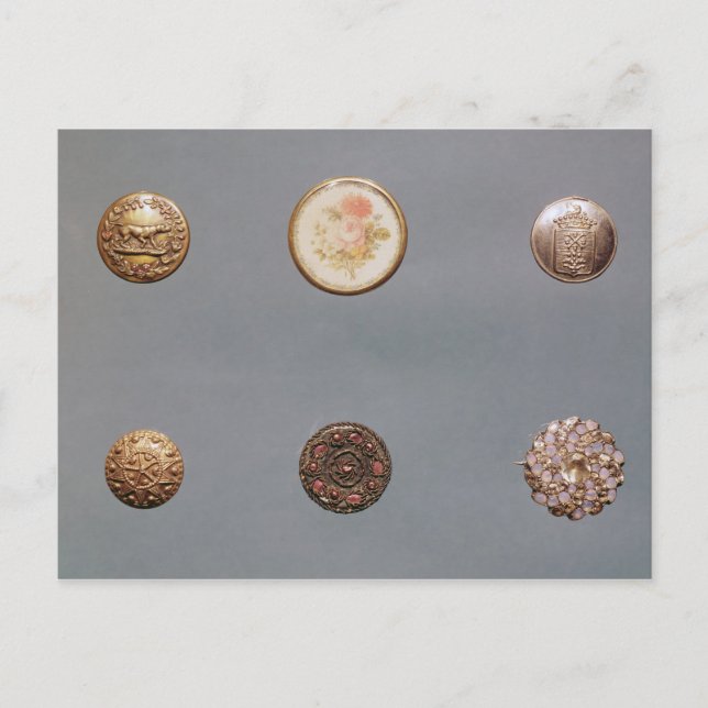 Collection of buttons postcard (Front)