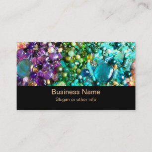 Collection of Colourful Beads Business Card
