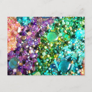 Collection of Colourful Beads Postcard