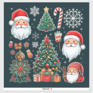 Collection of Festive Christmas Icons