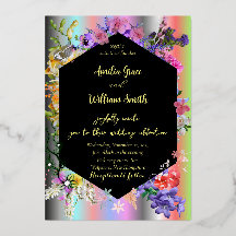 Collection of Flower With Colourful Background