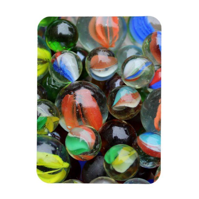 Collection of Glass Marbles Magnet (Vertical)