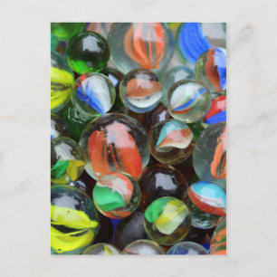Collection of Glass Marbles Postcard