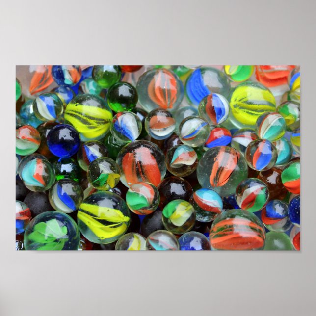 Collection of Glass Marbles Poster (Front)