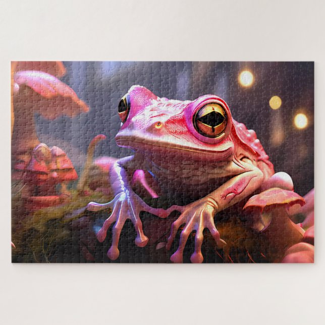 Collection of Jigsaw Puzzle Frogs of Costa Rica (Horizontal)